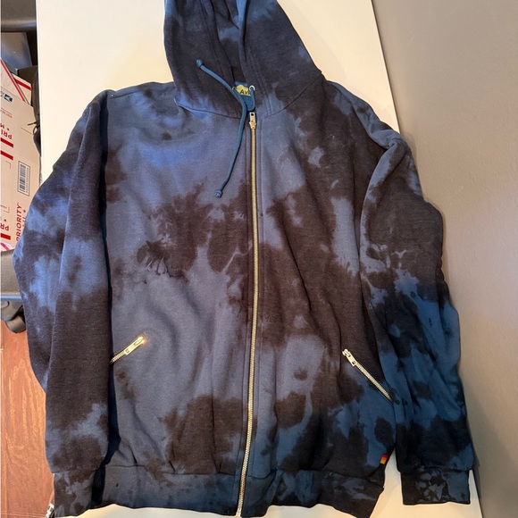 Aviator Nation Zip Up Tye Dye Hoodie XL - Picture 4 of 6